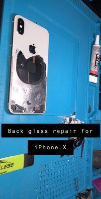 iPhone X back glass