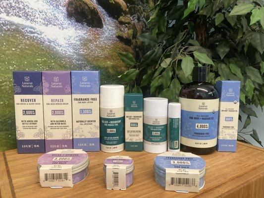 Lazarus Naturals Topical CBD products