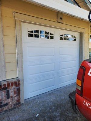 Long panel white with windows.