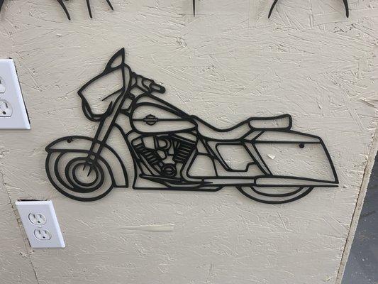 Baltic birch Harley silhouette