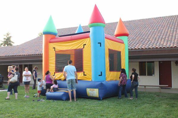 I've cream social event August 21, 2016, recognizing new staff members for the church and school