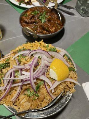 JP's Chicken Biryani and Goat Lamb Kadai