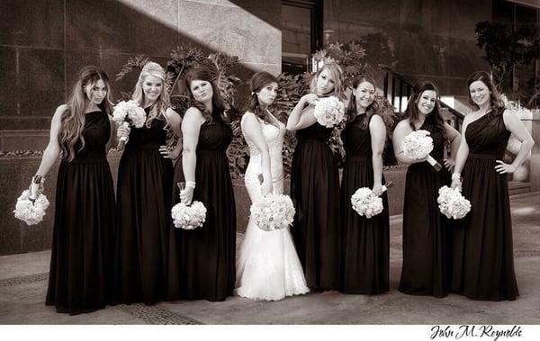 My wife and her bridesmaids.