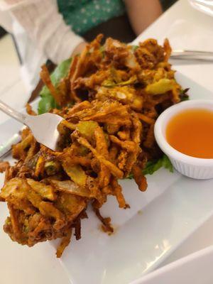 Ukoy (vegetable fritters)