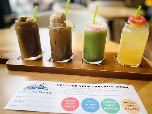 State fair coffee flight