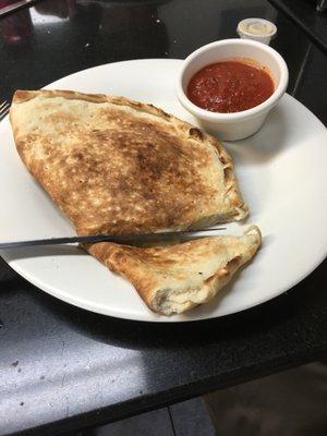 Six cheese calzone.