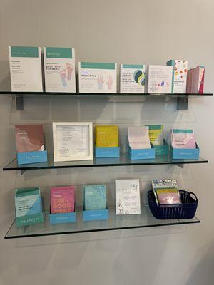 We offer a the full line of Patchology face masks and under eye treatments.