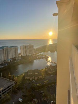 View north off balcony