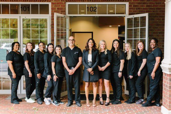 Dr. Reddy and Dr. Thomas and Creative Dentistry and Medspa Staff