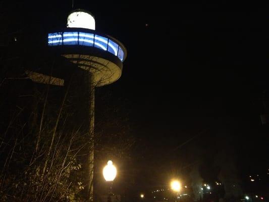 Elevator at night.