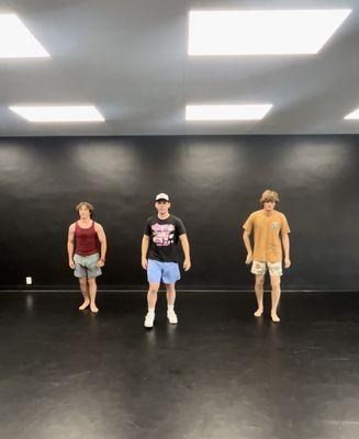 Me and some buddies dancing at the studio