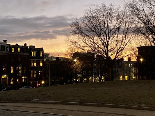 Watching the sunset at the park - So pretty!