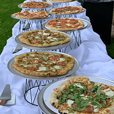 Wood Fired Pizzas for Wedding Reception