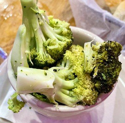 Mixed vegetable side - steamed broccoli