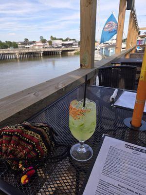 Spicy marg on the deck