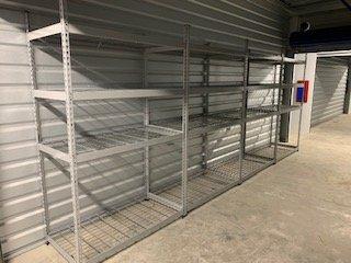 Racking is a great idea to add to you storage unit to provide you own personal touch.