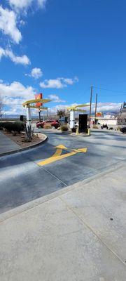 Same Drive Thru, but the road in the background is from CA-14.