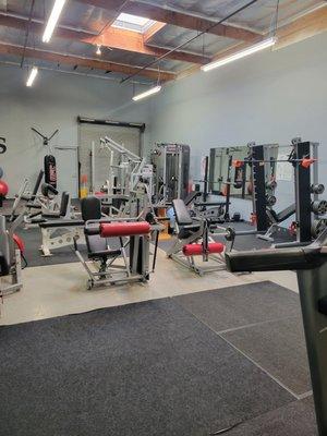 Weight training area.