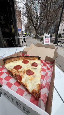 Double Crust Pizza - 14" (one slice)