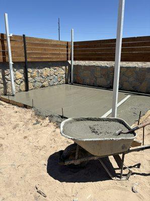 Patio foundation