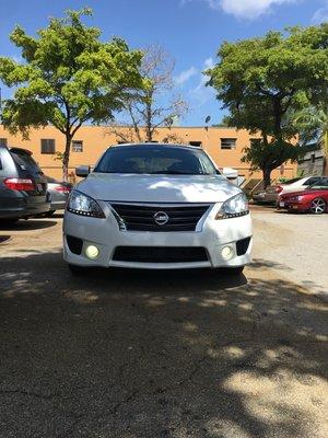 2018 Nissan Sentra - Installed low beam HID 5000k and Fog Light HID 3000k.