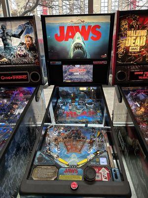 Newest release from Stern Pinball, Jaws (Pro Edition).