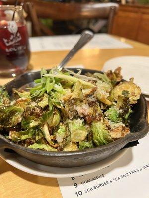 Crisp Pecan Brussels Sprouts