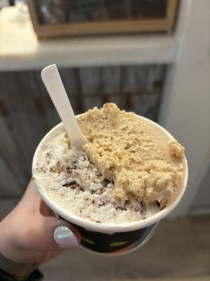 Peppermint stracciatella and Biscoff