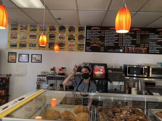 Love their selection of sandwich & donuts.