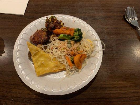 Buffet plate.