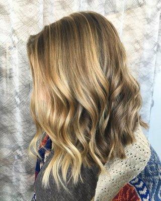 Painted chunky highlights! using Oway Non-Toxic HBleach.