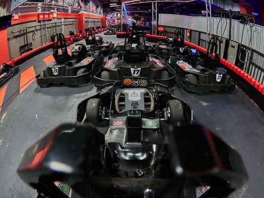 brand new electric go karts at RPM Raceway in Destiny USA Mall in Syracuse, NY