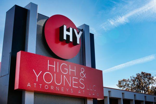 High & Younes landmark sign