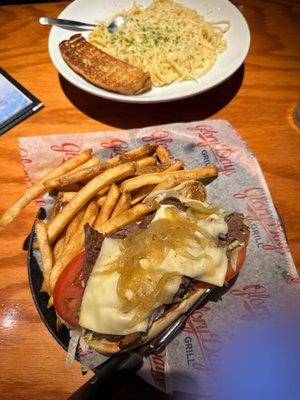 Philly Cheesesteak, Shrimp Linguini