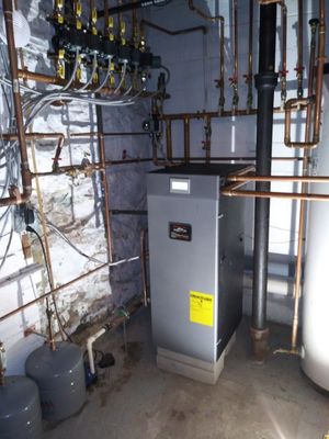 Alpine boiler for multi unit building