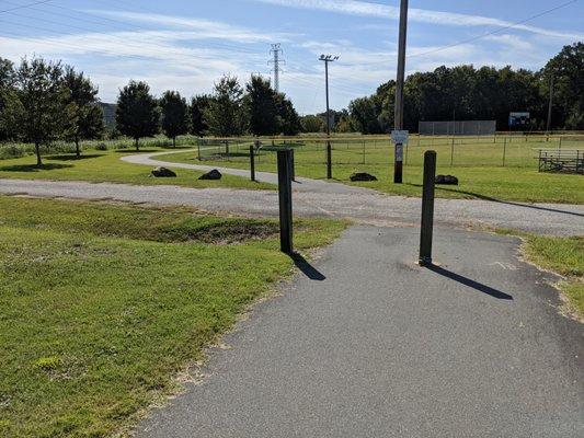 Walking trail at Don B. Montgomery Park