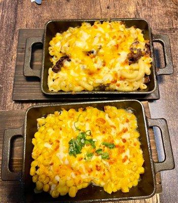 Bulgogi mac & cheese / cheese & corn