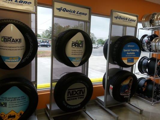 Product Display - Quick Lane Tire and Auto Center, Decatur AL