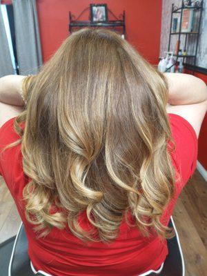 Here is a balayage Kristyn did.