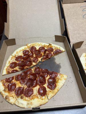 The extra pizza I received.