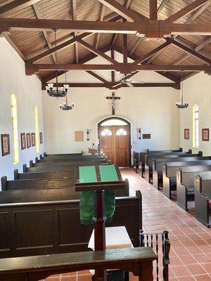 Interior pews.