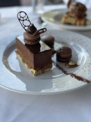 Hazelnut chocolate mousse cake