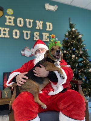 Even Santa Paws loves Hound House!