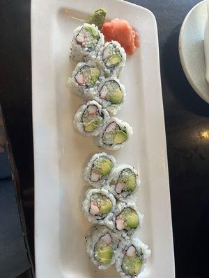 2 roll California roll lunch special