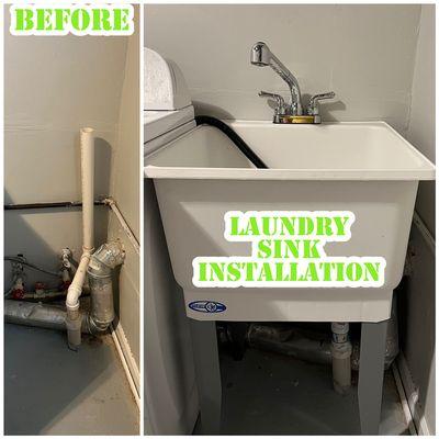 Laundry Sink Installation