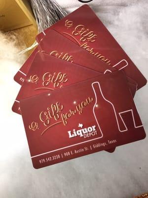 Gift cards!