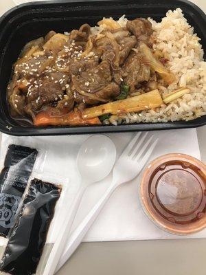 Sesame Beef with Fried Rice