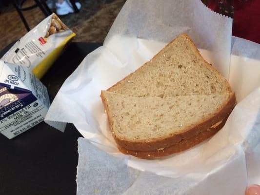 PB&J, chips and drink