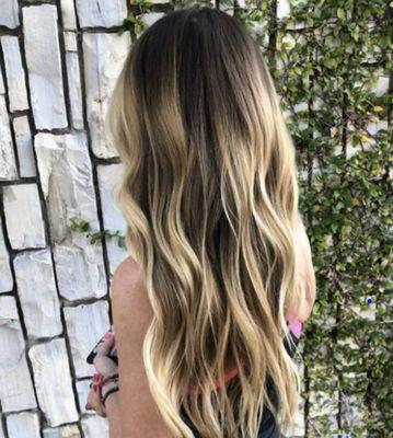 Hand painted balayage by Erica Huston.