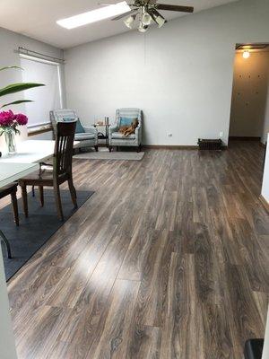 Wonderful new laminate floors!